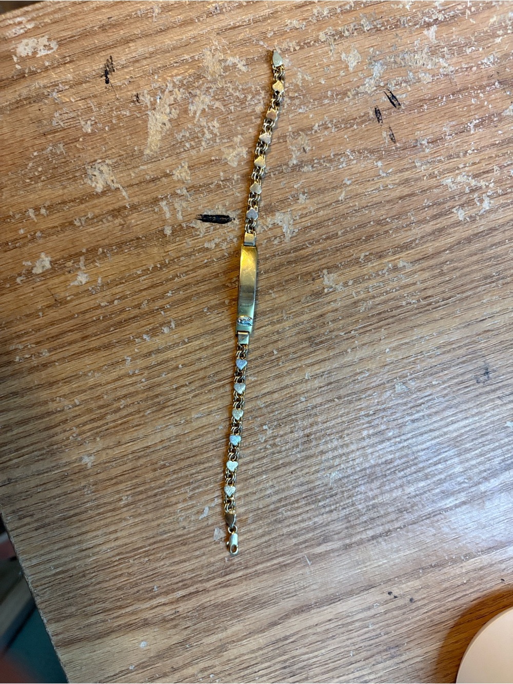 Women's Gold-tone Engravable ID Bracelet